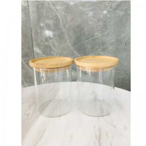 Beste Qualität Klarglas Küchenlagerkanister-Kanister-Set